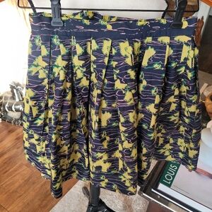 Lorick Vintage Abstract Full Mini Skirt